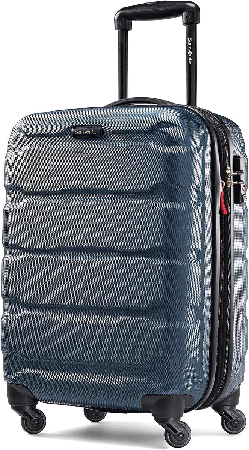 Samsonite Omni PC Hardside Luggage with Spinner Wheels, Carry-On 20 in Teal 24Hr Smart
